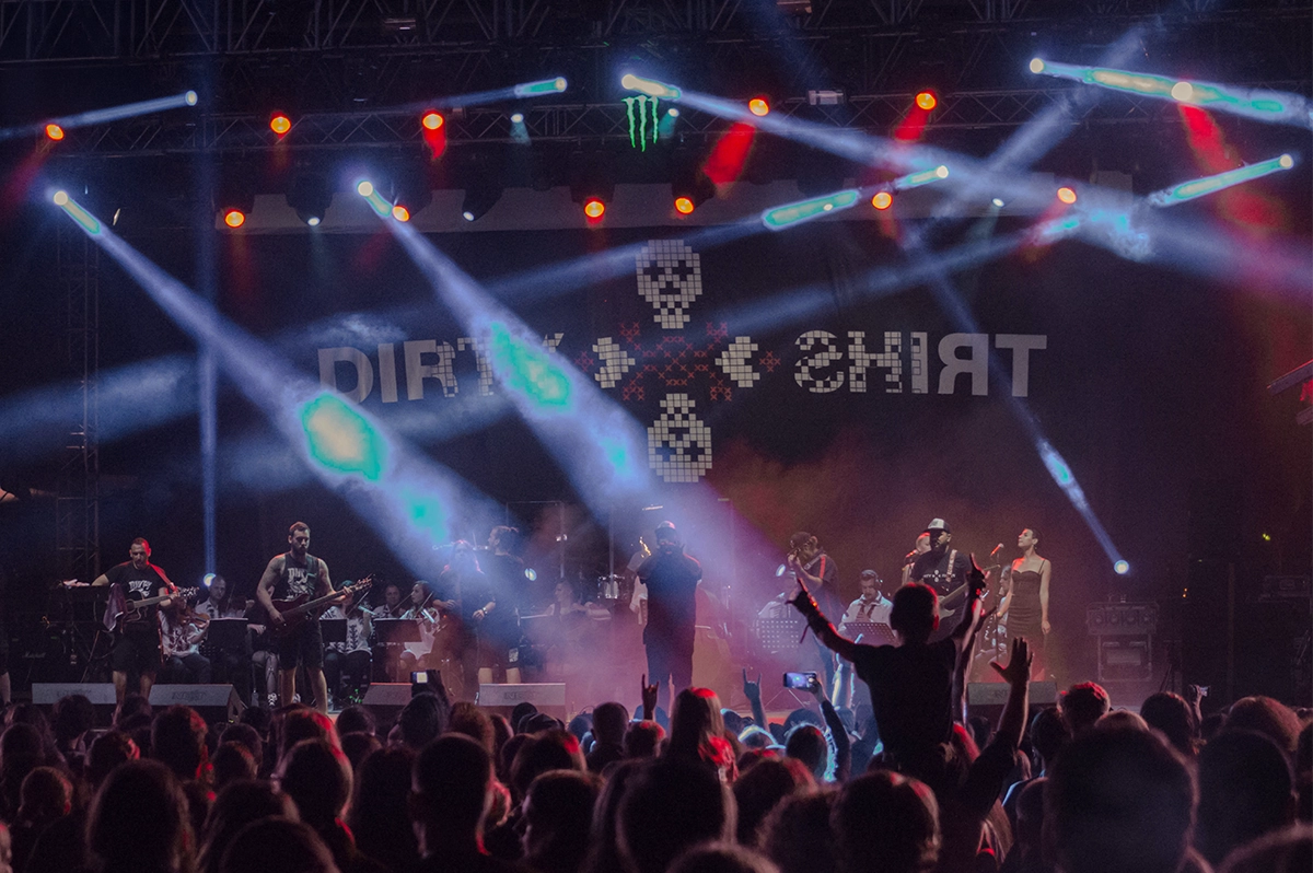 The Romanian crossover folk metal band performing at Rockstadt extreme fest 2018